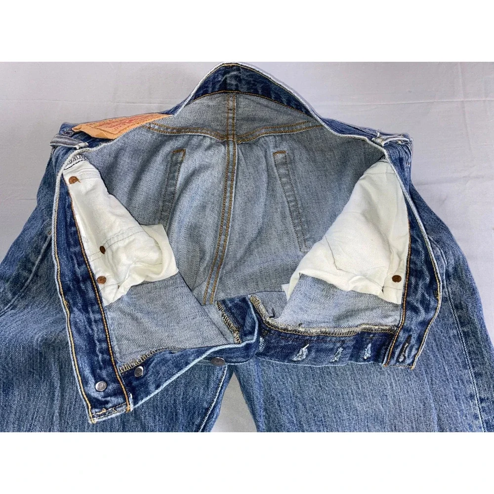 Levi's Vintage 501 Classic Straight Button Fly Denim Jeans. Men's 36X33, GUC!!